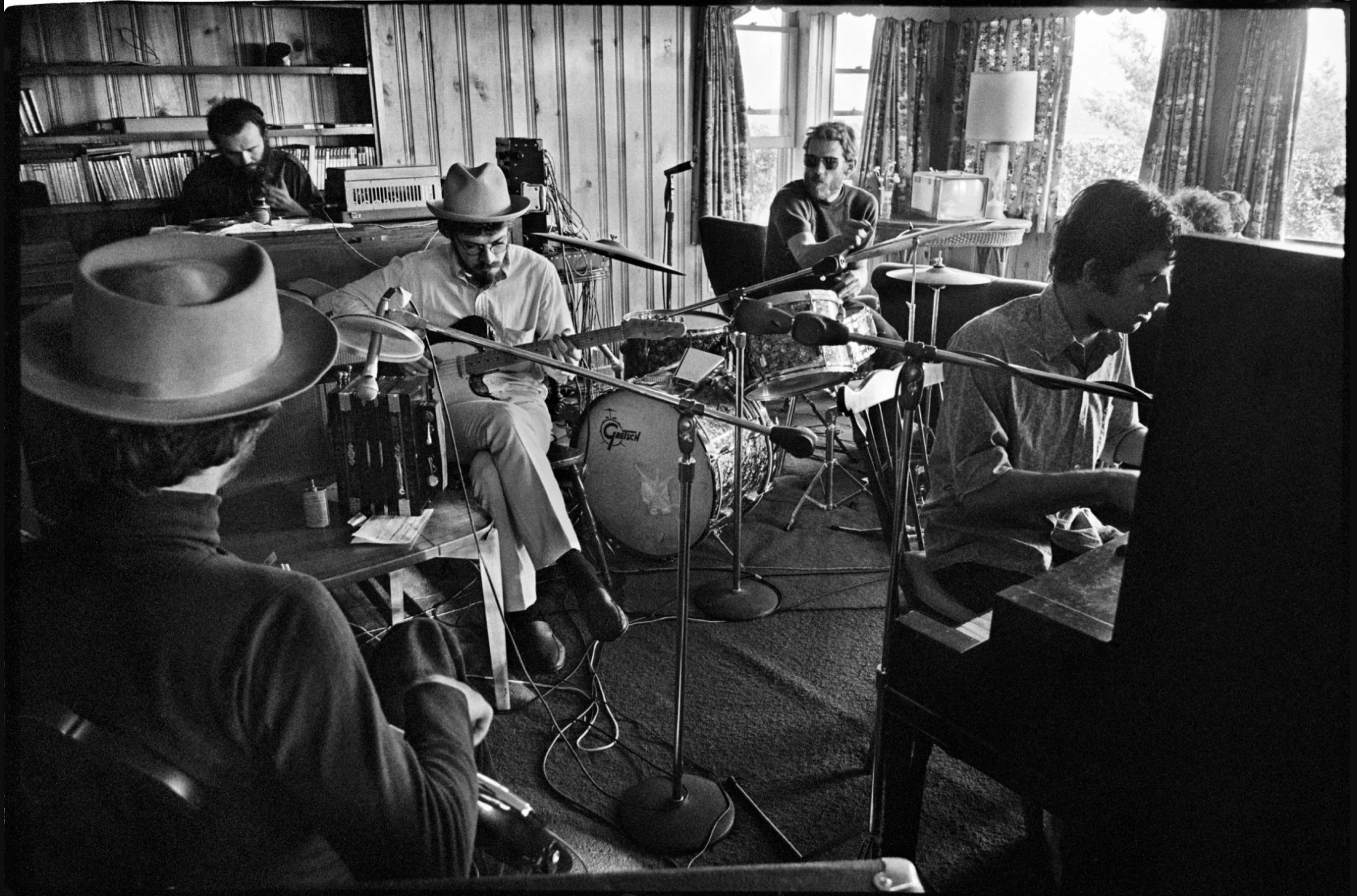 The Band recording at Big Pink